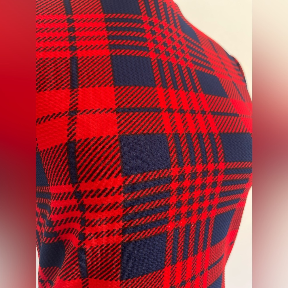 Tartan midi turtle neck dress - Picture 3 of 8